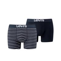 Levi's 2-pack boxershort vintage stripe - blauw - thumbnail