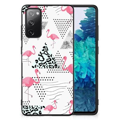 Samsung Galaxy S20 FE Dierenprint Telefoonhoesje Flamingo Triangle