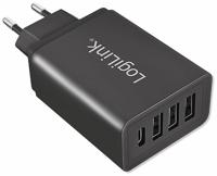 LogiLink PA0221 oplader voor mobiele apparatuur Universeel Zwart AC Snel opladen Binnen - thumbnail