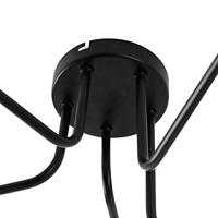 QAZQA Design plafondlamp zwart 5-lichts - Facile - thumbnail