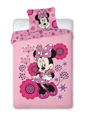 Disney Minnie Mouse Dekbedovertrek flowers - 140 x 200 cm - Polyester
