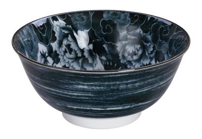 Japans porseleinen kom - Tokyo Design Studio - Japonism - Zwart - 15x7cm Japans porseleinen kom - Tokyo Design Studio - Japonism - Zwart - 15x7cm