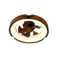 CristalRecord Plafondventilator Tivoli Ø 50 cm zwart bruin - thumbnail