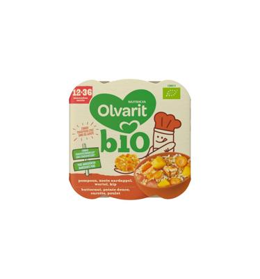 Olvarit Pompoen zoete aardappel kip 12M211 bio 230 Gram