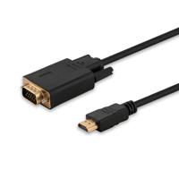 Savio CL-103 video kabel adapter 1,8 m HDMI Type A (Standaard) VGA (D-Sub) Zwart - thumbnail
