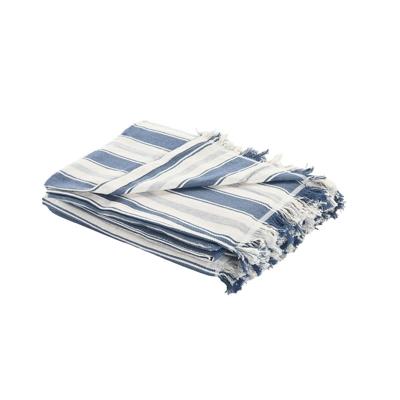 Deken Home ESPRIT Blauw Grijs Strepen