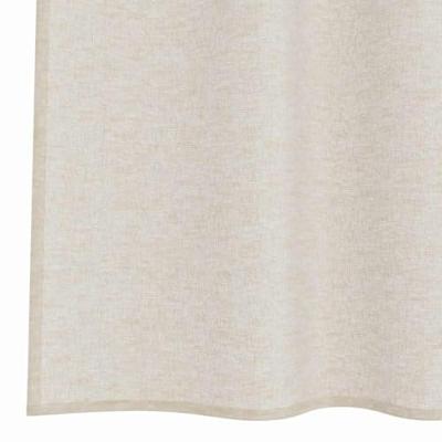 Voile Gordijn met gordijnen 2 pcs Zand 225 x 140 cm Polyester