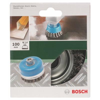 Bosch Accessories Komborstel voor haakse- en rechte schuurmachine - geribbelde draad, vermessingd, 100 mm 2609256508 1 stuk(s)