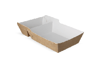 Frietbakjes A20 (A14+1) kraft/wit BIO - thumbnail