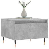 Salontafels 2 st 50x46x35 cm bewerkt hout betongrijs - thumbnail