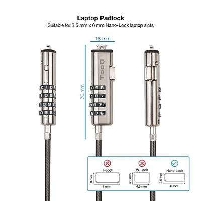 Veiligheidskabel TooQ TQCLKC0035-G 1,5 m