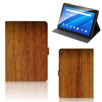 Lenovo Tab E10 Tablet | Book Cover | Donker Hout - thumbnail