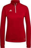 adidas Entrada 22 Trainingstrui 1/4-Zip Dames Rood Wit - thumbnail