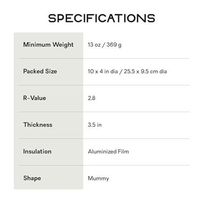 Nemo Tensor Trail Regular Mummy Slaapmat Mango/Huckleberry Regular