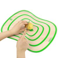 6 stuks keuken hakken blokken flexibele transparante PP snijplanken M (30.5 x 23.5 cm) (groen) - thumbnail