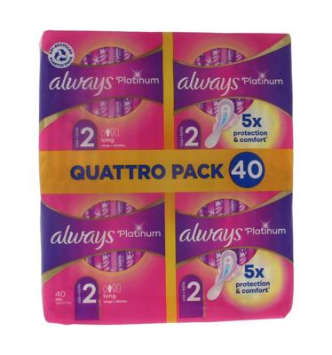 Always Maandverband platinum long 40 Stuks