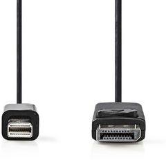 Mini-DisplayPort - DisplayPort-kabel | Mini-DisplayPort male - DisplayPort male | 2,0 m | Zwart