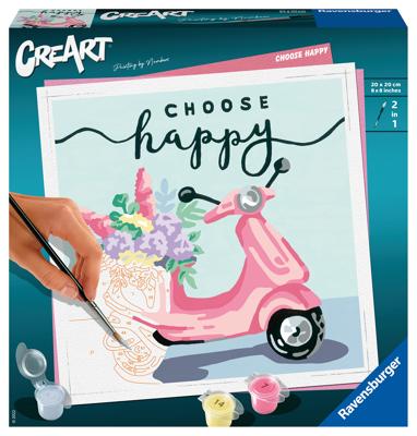 Ravensburger creart schilderen op nummer - choose happy