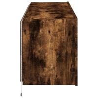 Tv-wandmeubels met LED 2 st 60x35x41 cm gerookt eikenkleurig - thumbnail