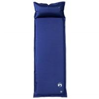 Kampeermatras met gentegreerd kussen zelfopblazend marineblauw - thumbnail
