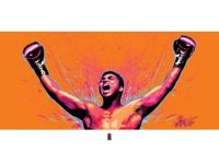 Kunstdruk Muhammad Ali - Loud 80x60cm - thumbnail