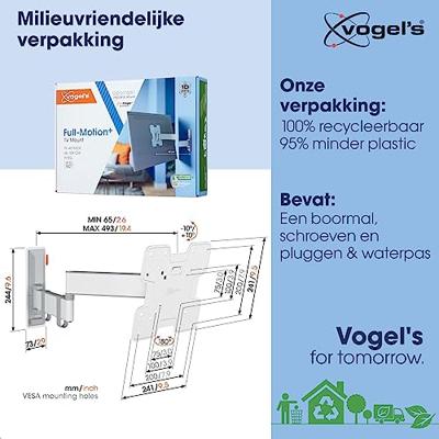 Vogels TVM 3245 Draaibare tv-beugel TV beugel Wit - thumbnail
