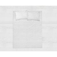 RoyalTextile - Flanel Premium Laken Wit Laken - 260 x 250 - thumbnail