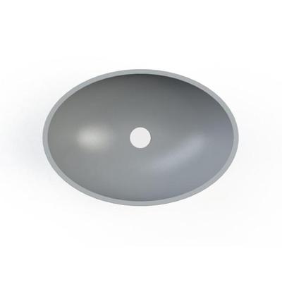 Waskom Aquasplash Prince Cast Marble 49x34 cm Ovaal Mat Beton Aquasplash