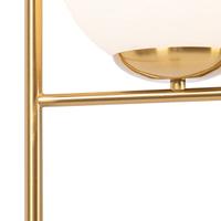 QAZQA Art Deco vloerlamp goud en opaal glas - Flore - thumbnail
