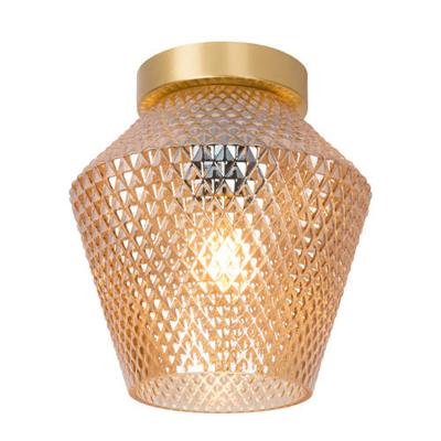 Lucide Rosalind - Plafonnière - Ø 21 Cm - 1xe27 - Amber