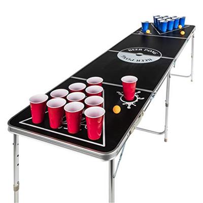 HI bierpongtafel inklapbaar en verstelbaar zwart