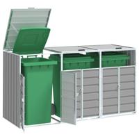 Containerberging voor 3 containers 216x81x115 cm staal grijs - thumbnail