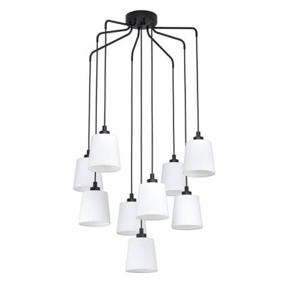 Stars of Light Zwarte hanglampBernabetta met wit glas - 39738