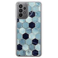 Samsung Galaxy A23 hybride hoesje - Blue cubes - thumbnail