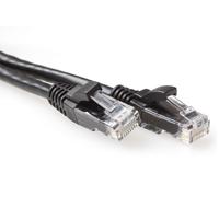 ACT IB2952 U/UTP CAT6A Patchkabel | Snagless | RJ45 Connectoren | Zwart | 25 cm - thumbnail