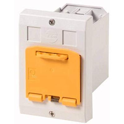 Eaton E-PKZ01-SVB 281635 Lege behuizing Inbouw, Uitschakelbaar (l x b x h) 80 x 85 x 129 mm Grijs, Geel 1 stuk(s)