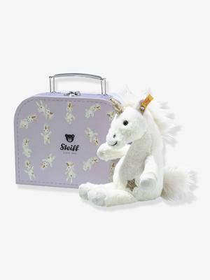 Knuffel eenhoorn met koffer 20 cm voor kinderen UNICA STEIFF wit Knuffel eenhoorn met koffer 20 cm voor kinderen UNICA STEIFF wit