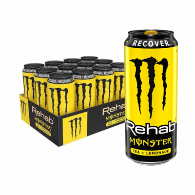 Monster energy rehab lemon tea blik (12x500 ml)