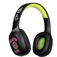 Konix Stranger Things Bluetooth 5.3 draadloze on-ear hoofdtelefoon, pc, smartphones, tablets, microfoon, 30 uur batterijduur, zwart en geel - thumbnail