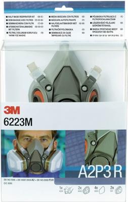 3M Halfgelaatsmaskerset | EN 140 | met filter | M | 1 stuk - 7000061552 - 7000061552
