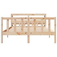 Bedframe zonder matras massief grenenhout 160x200 cm - thumbnail