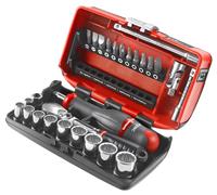 Facom compacte 1/4'' doppenset 12 kant met ratel met stofdichte kop - rl.nano112 - thumbnail