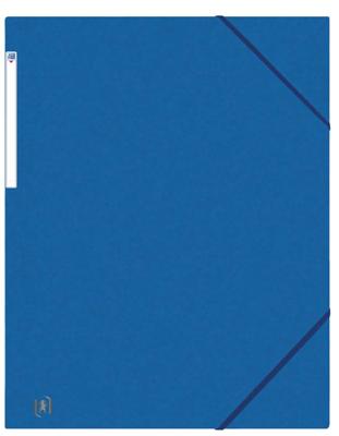 Elastomap oxford top file a3 3 kleppen 390gr blauw