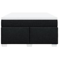 Boxspring met matras stof zwart 180x200 cm - thumbnail