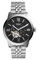 Fossil Heren Townsman horloge automatisch mineraal kristal ME3107 - thumbnail