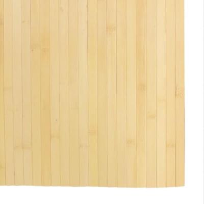 VidaXL Vloerkleed rechthoekig 80x100 cm bamboe lichtnaturel