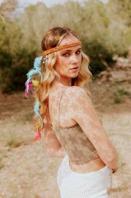 Hoofdband Hippie Met Veren