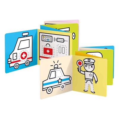 Banana Panda - kleurboekje klaar om werkvoertuigen te tekenen