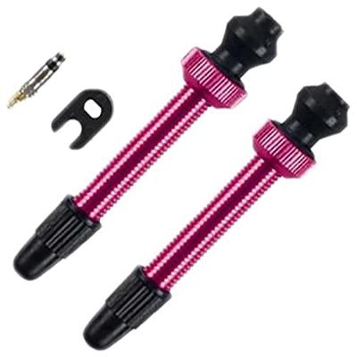 Barbieri tubeless valve aluminium sv 45mm pink 2 pieces