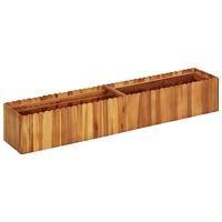 VidaXL Plantenbak verhoogd 150x30x25 cm massief acaciahout - thumbnail